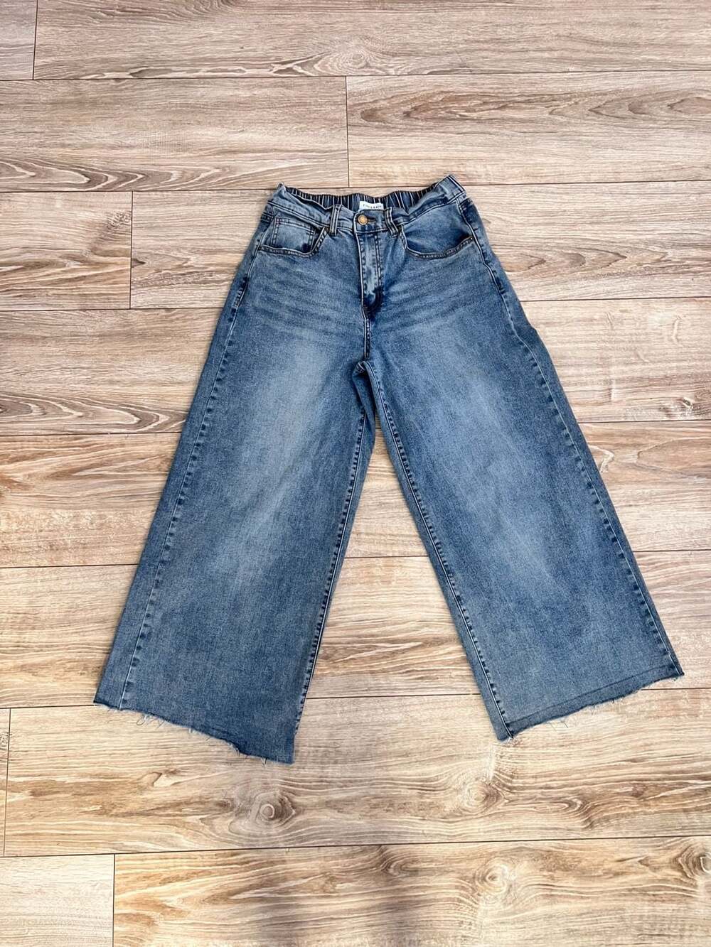 Fire & Rain Wide Leg Jeans Size 7 Blue Denim